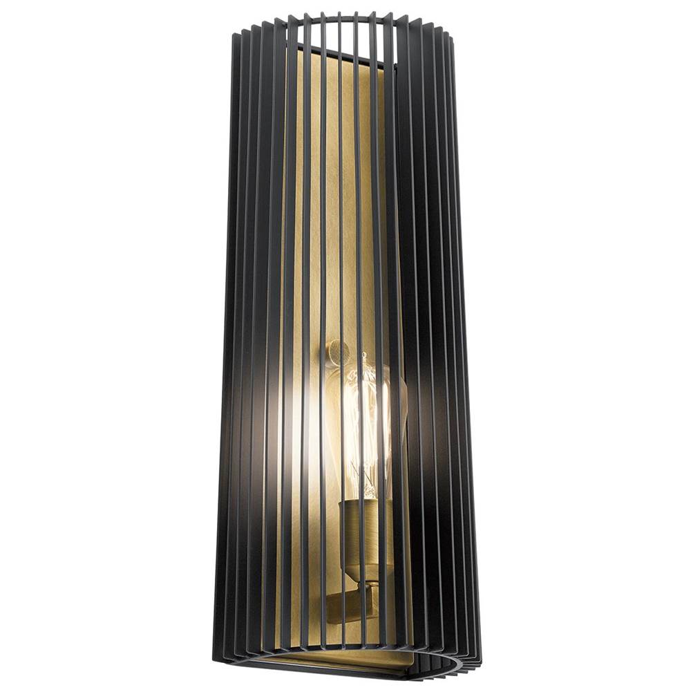 KICHLER 44170BK Linara 1 Light Wall Sconce Black