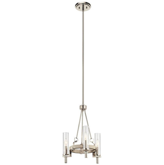 KICHLER 44286WWW Telan 3 Light Chandelier White Washed Wood