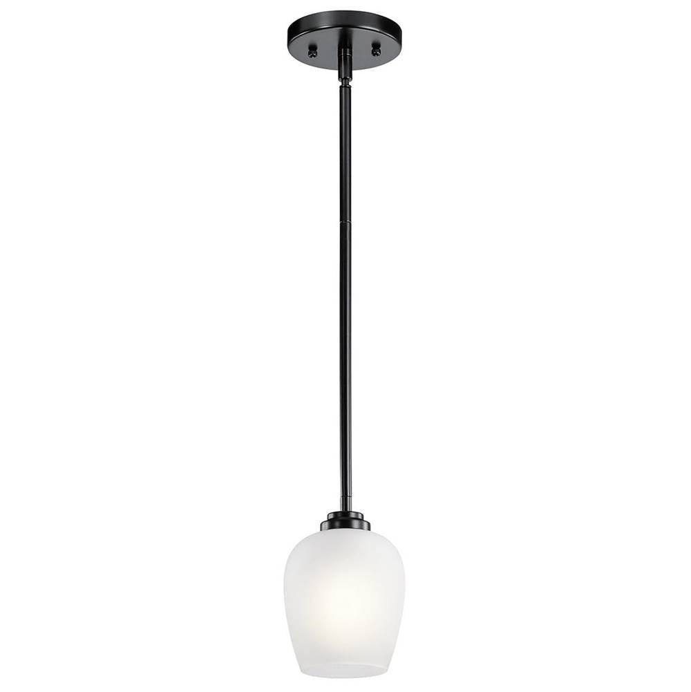KICHLER 44380BK Valserrano 7.75" 1 Light Mini Pendant Black
