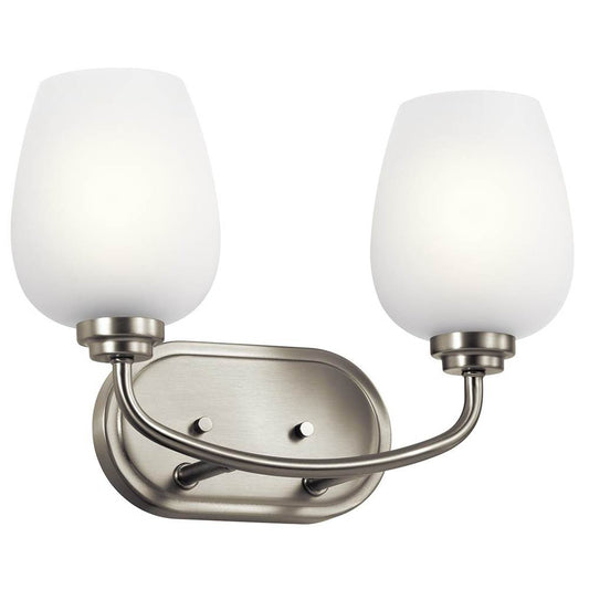KICHLER 45128NI Valserrano 14.5" 2 Light Vanity Light Brushed Nickel