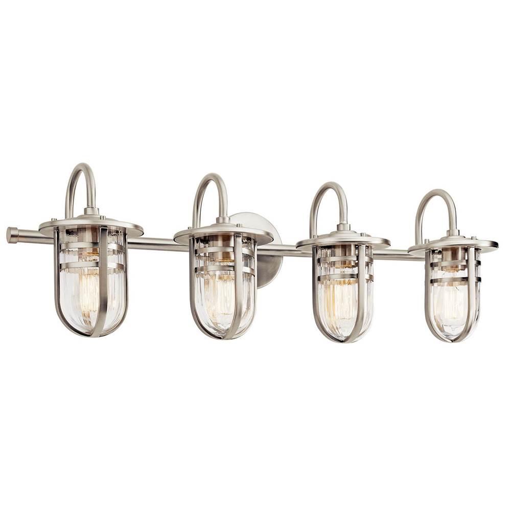 KICHLER 45134NI Caparros 4 Light Vanity Light Brushed Nickel
