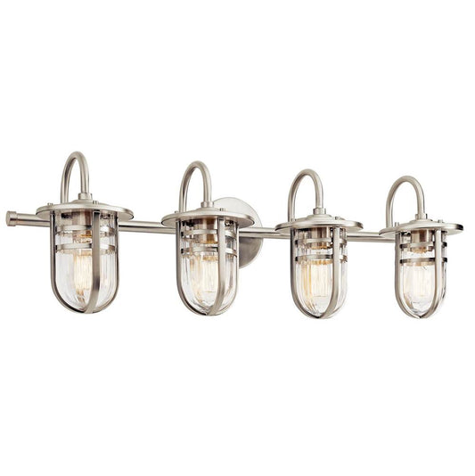 KICHLER 45134NI Caparros 4 Light Vanity Light Brushed Nickel