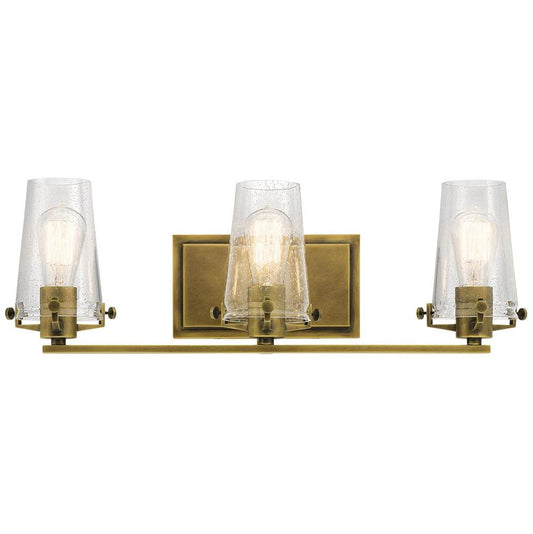KICHLER 45297NBR Alton 3 Light Vanity Light Natural Brass