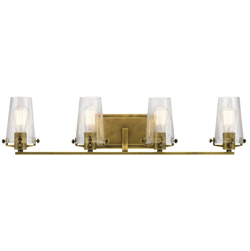 KICHLER 45298NBR Alton 4 Light Vanity Light Natural Brass
