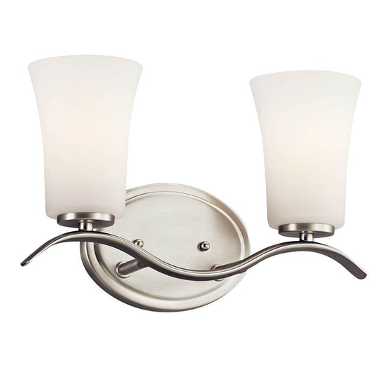 KICHLER 45375NI Armida 2 Light Vanity Light Brushed Nickel