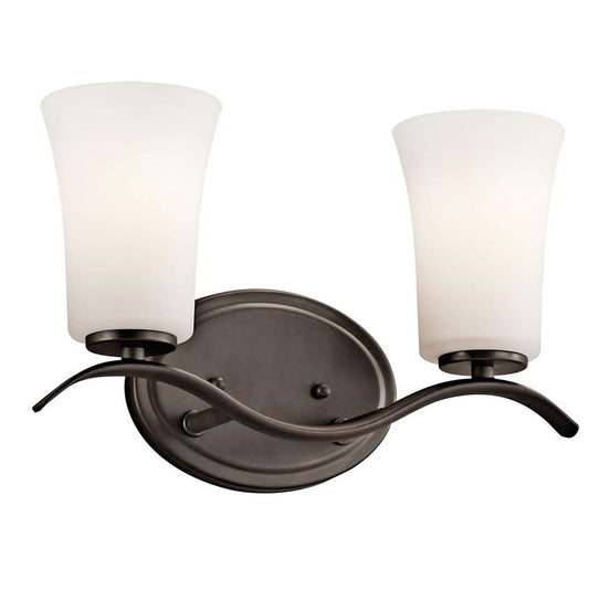 KICHLER 45375OZ Armida 2 Light Vanity Light Olde Bronze