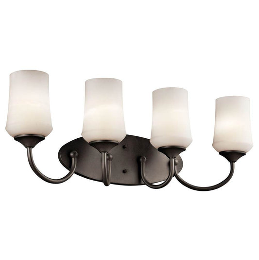 KICHLER 45571OZ Aubrey 4 Light Vanity Light Olde Bronze