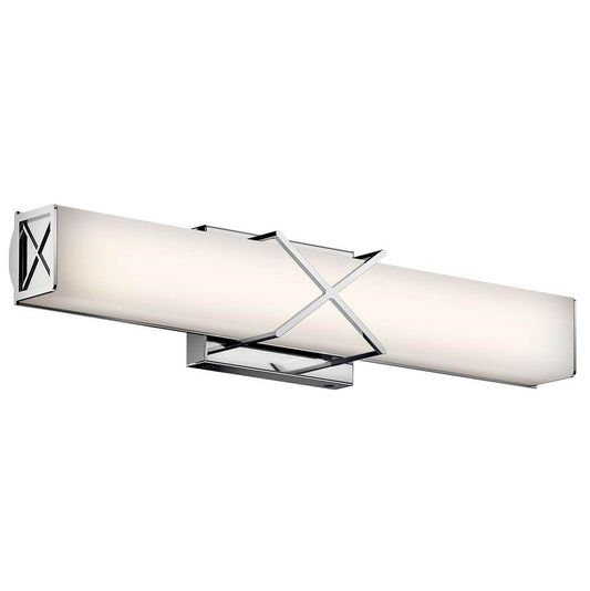 KICHLER 45657CHLED Trinsic 22" LED Vanity Light with Satin Etched White Glass in Chrome