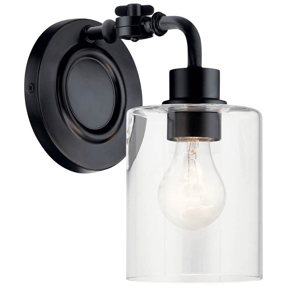 KICHLER 45664BK Gunnison 1 Light Wall Sconce Chrome