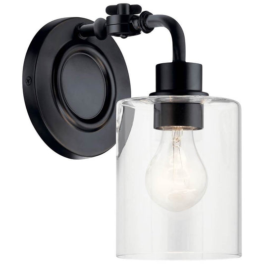 KICHLER 45664BK Gunnison 1 Light Wall Sconce Chrome