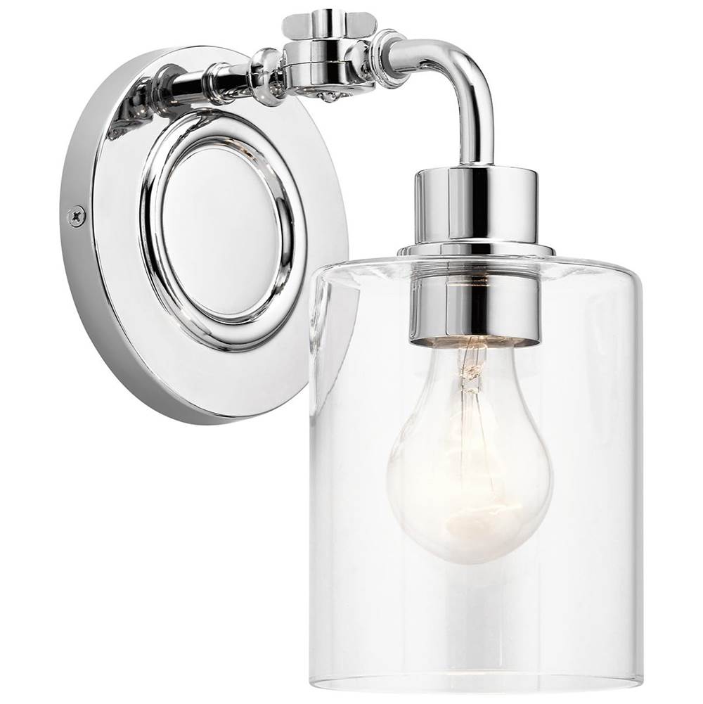 KICHLER 45664CH Gunnison 1 Light Wall Sconce Chrome