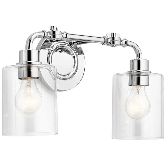 KICHLER 45665CH Gunnison 17" 2 Light Vanity Light Chrome