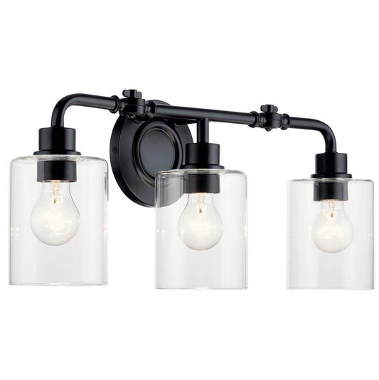 KICHLER 45666BK Gunnison 24" 3 Light Vanity Light Chrome