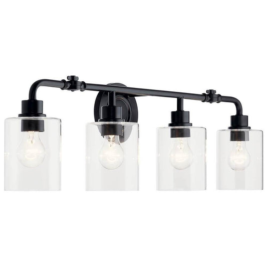KICHLER 45667BK Gunnison 33.75" 4 Light Vanity Light Chrome