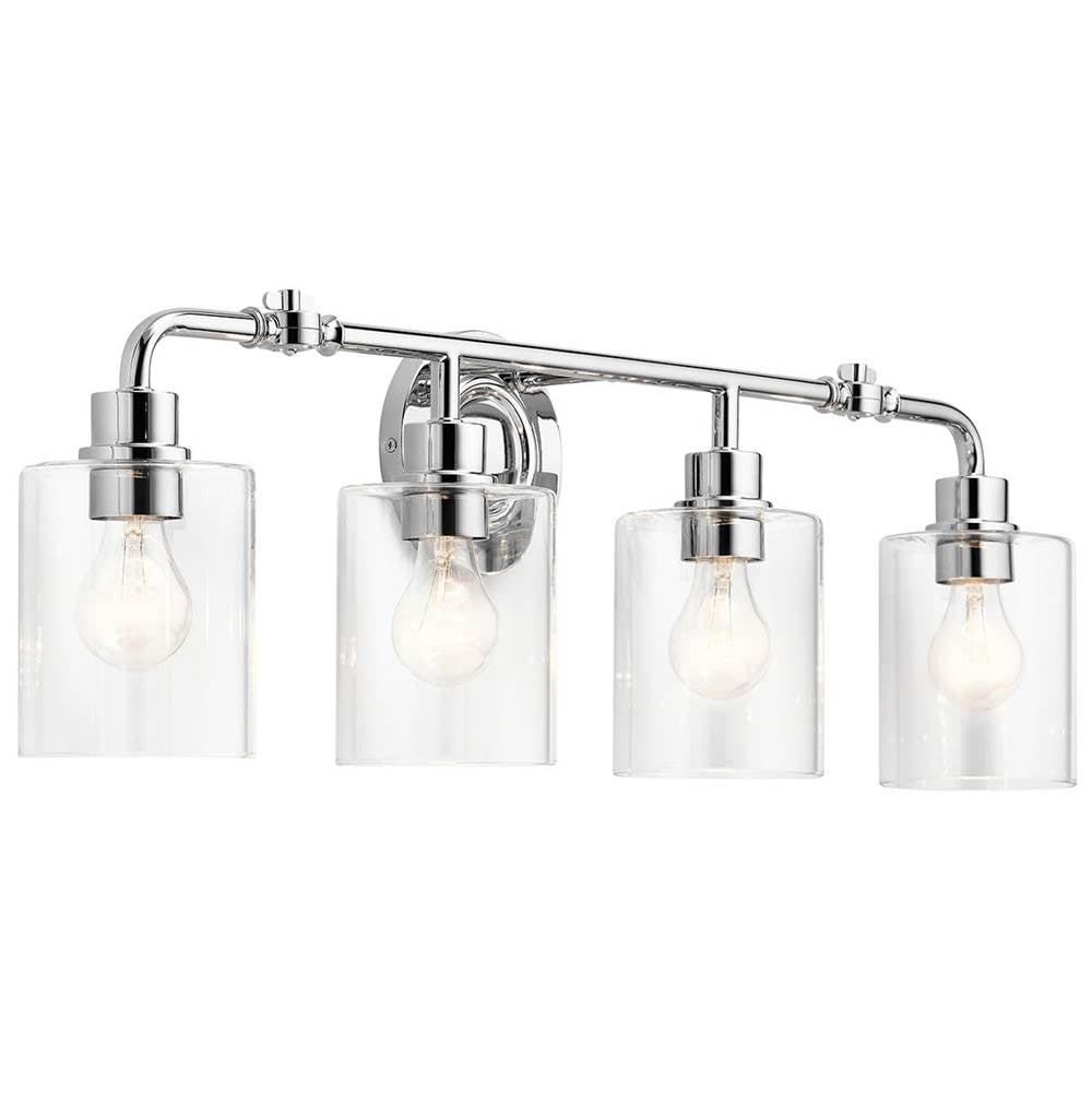 KICHLER 45667CH Gunnison 33.75" 4 Light Vanity Light Chrome