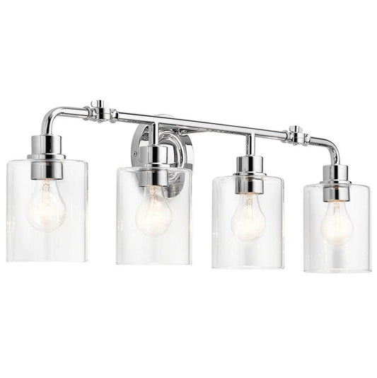 KICHLER 45667CH Gunnison 33.75" 4 Light Vanity Light Chrome