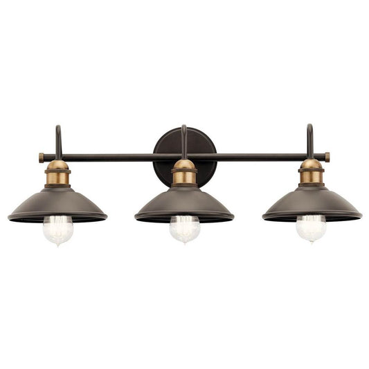 KICHLER 45945OZ Clyde 26.25" 3 Light Vanity Light in Olde Bronze