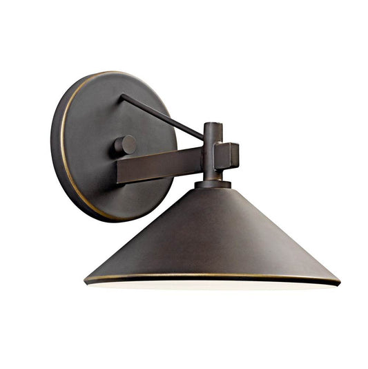 KICHLER 49059OZ Ripley 7.5" 1 Light Outdoor Wall Light in Olde Bronze