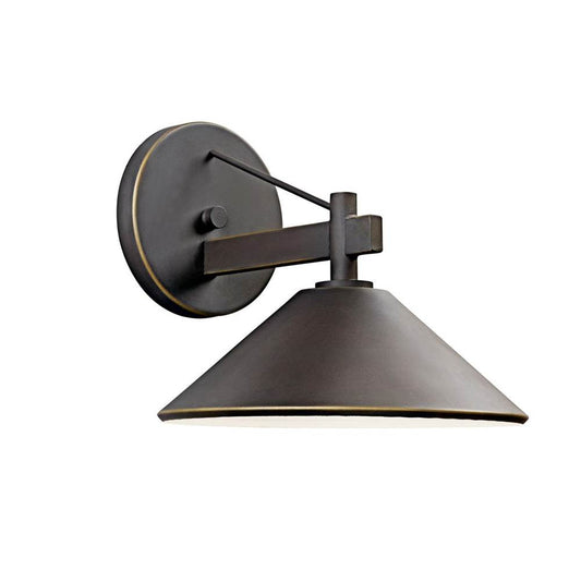 KICHLER 49060OZ Ripley 9" 1 Light Outdoor Wall Light in Olde Bronze