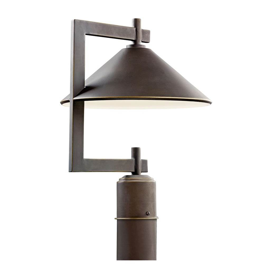 KICHLER 49063OZ Ripley 16" 1 Light Outdoor Post Light in Olde Bronze