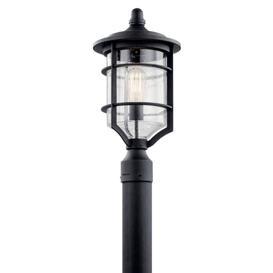 KICHLER 49129DBK Royal Marine 1 Light Post Light Distressed Black