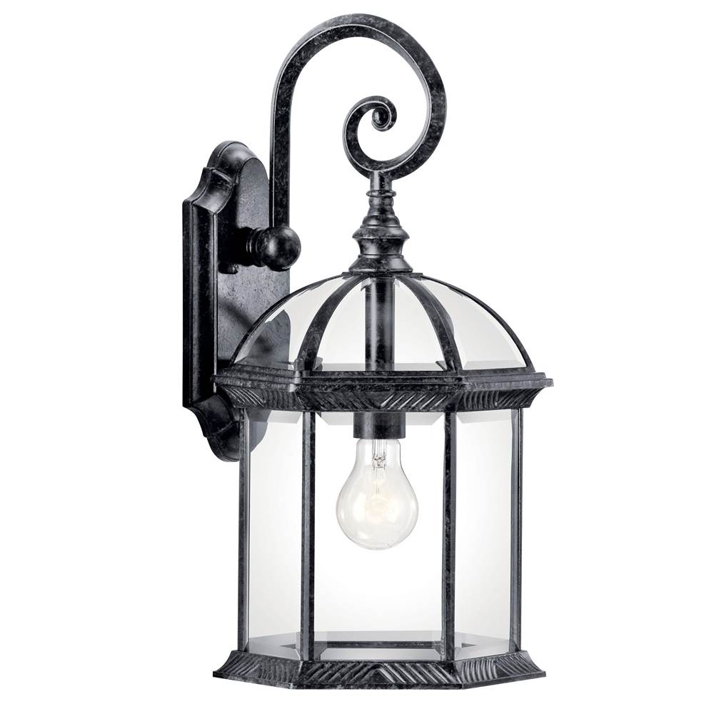 KICHLER 49186BK Barrie 18.75" 1 Light Wall Light Black
