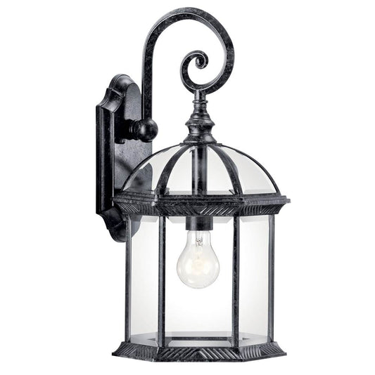 KICHLER 49186BK Barrie 18.75" 1 Light Wall Light Black