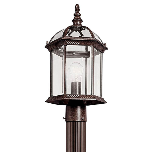KICHLER 49187TZ Barrie 1 Light Post Mount Tannery Bronze