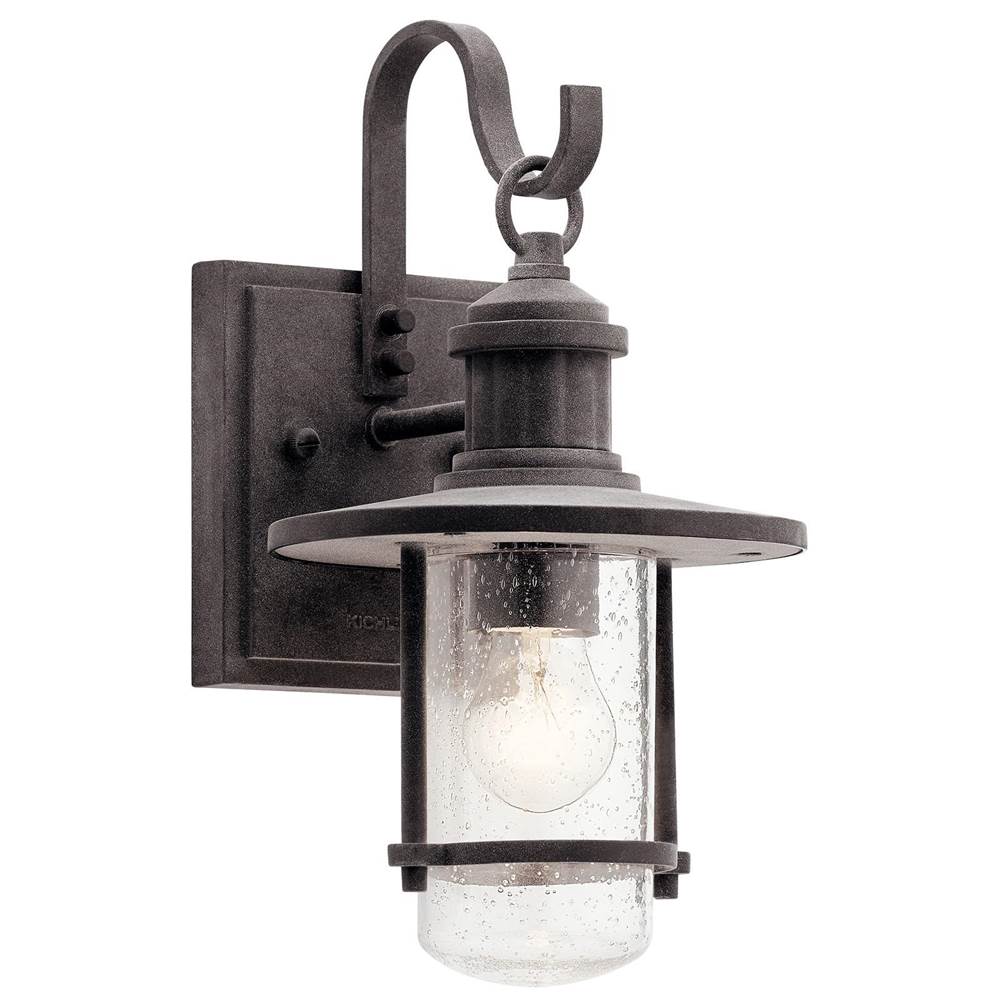KICHLER 49191WZC Riverwood 12.5" 1 Light Wall Light Weathered Zinc