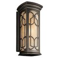 KICHLER 49229OZ Franceasi 20" 1 Light Wall Light Olde Bronze