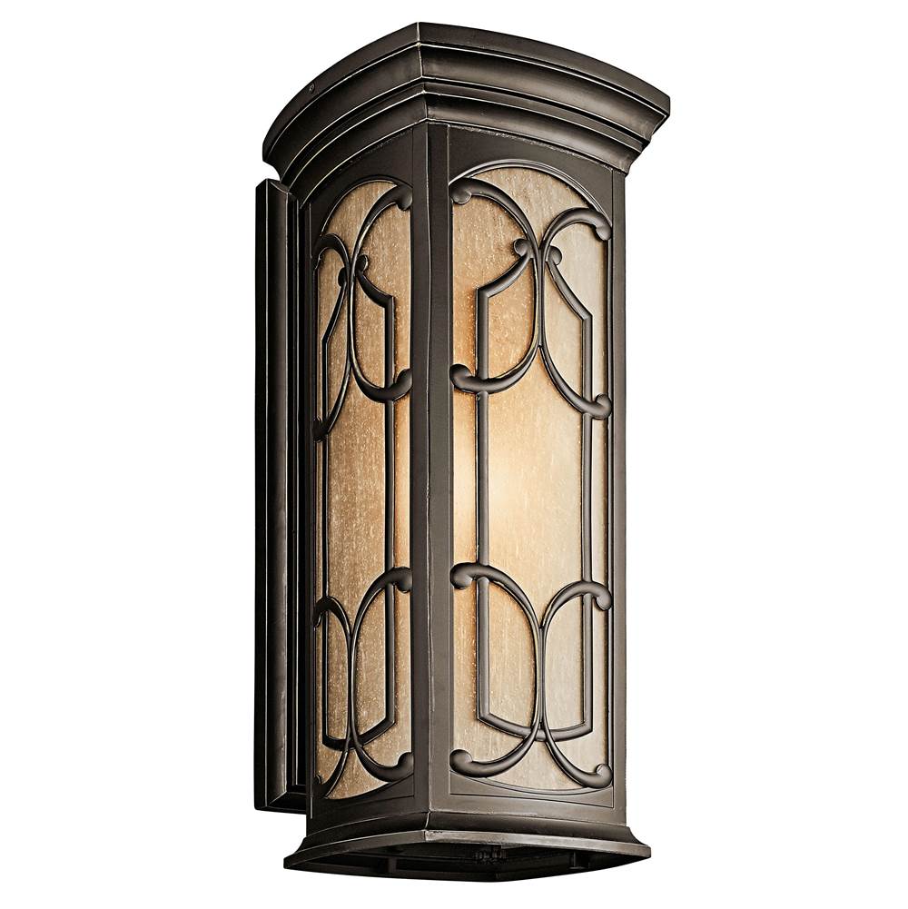 KICHLER 49229OZ Franceasi 20" 1 Light Wall Light Olde Bronze