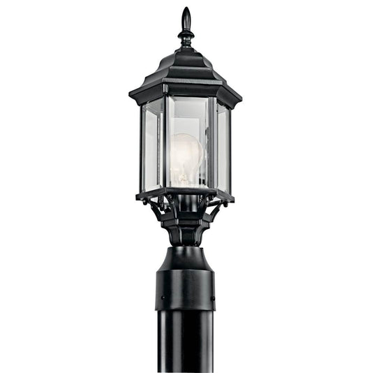 KICHLER 49256BK Chesapeake 1 Light Post Light Black