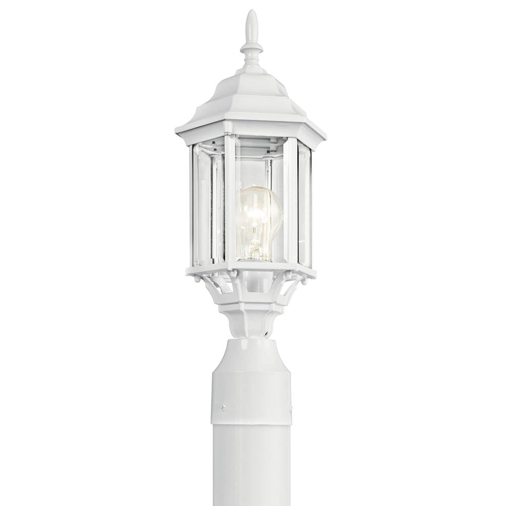 KICHLER 49256WH Chesapeake 1 Light Post Light White