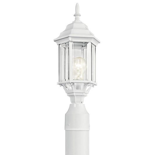 KICHLER 49256WH Chesapeake 1 Light Post Light White