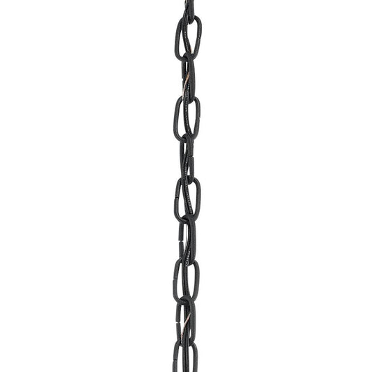 KICHLER 4927BKT 36" Outdoor Chain Textured Black
