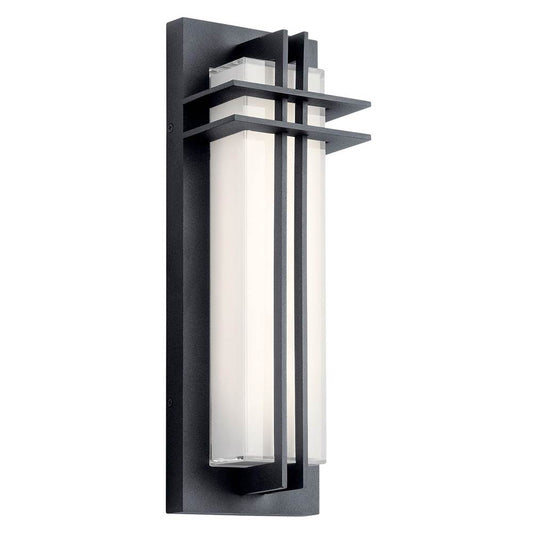 KICHLER 49297BKTLED Manhattan 16" LED Wall Light Textured Black