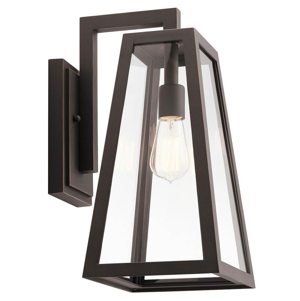 KICHLER 49332RZ Delison 16.75" 1 Light Wall Light Rubbed Bronze