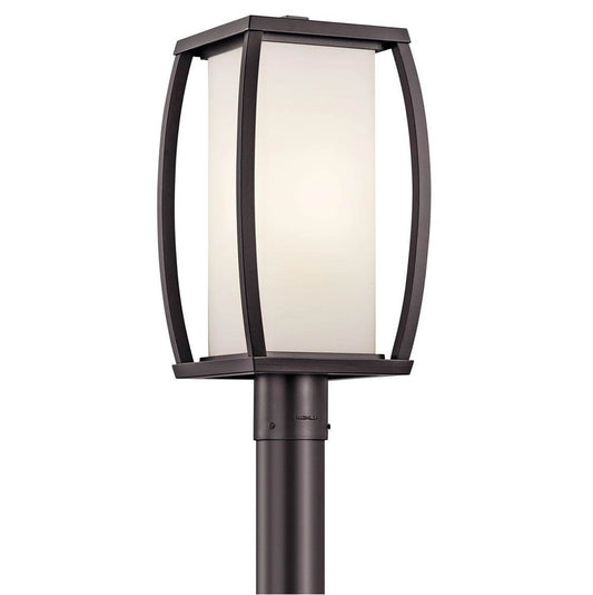 KICHLER 49342AZ Bowen 1 Light Post Light Architectural Bronze