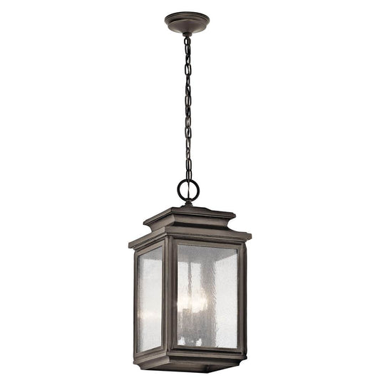 KICHLER 49505OZ Wiscombe Park 4 Light Pendant Olde Bronze