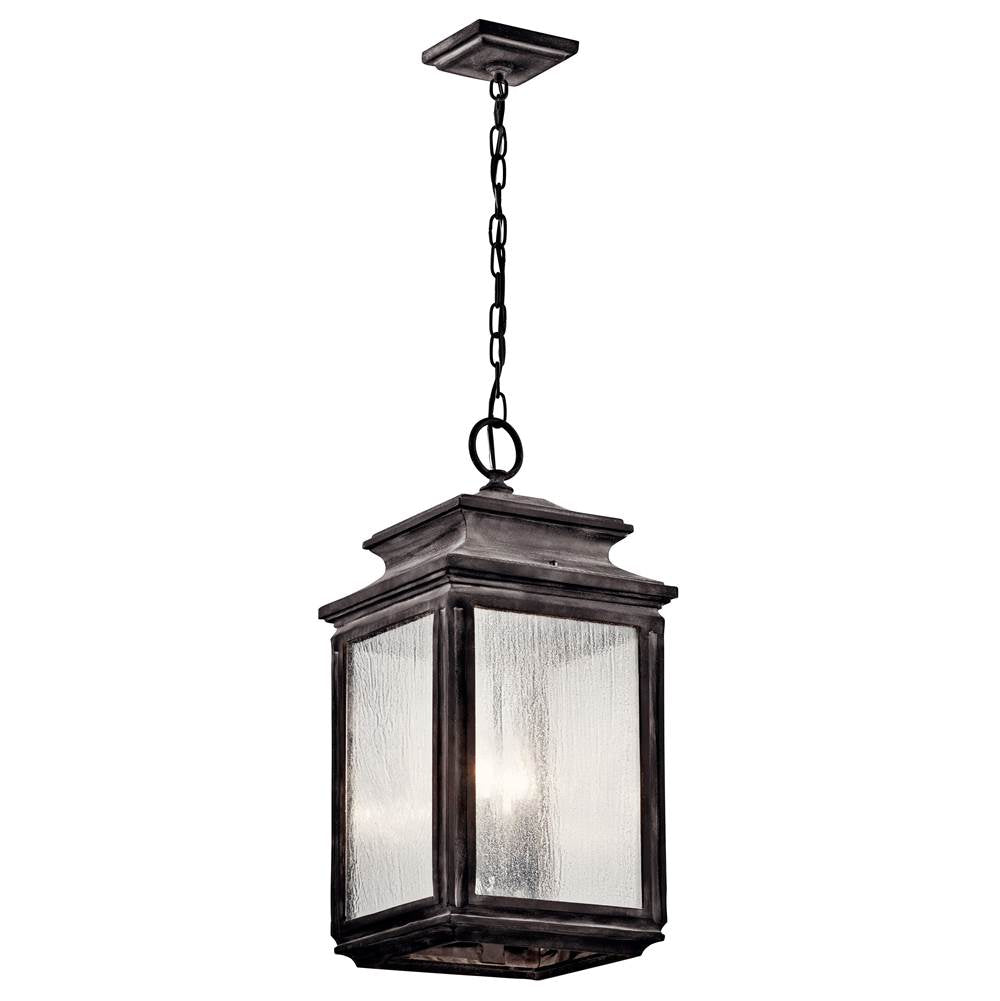 KICHLER 49505WZC Wiscombe Park 4 Light Pendant Weathered Zinc