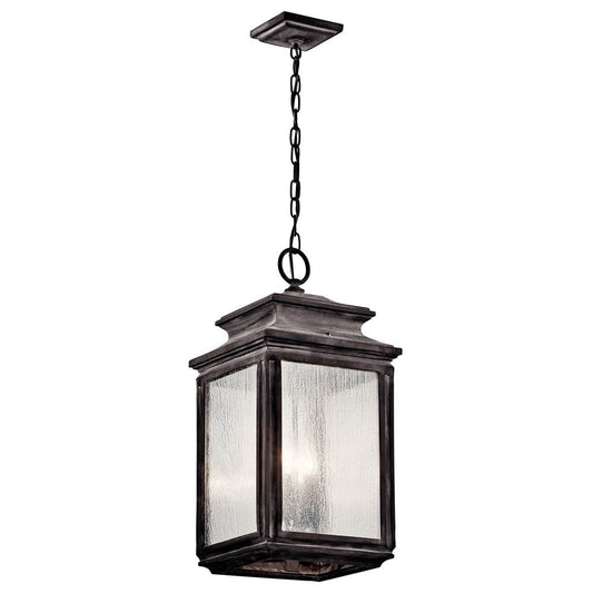 KICHLER 49505WZC Wiscombe Park 4 Light Pendant Weathered Zinc