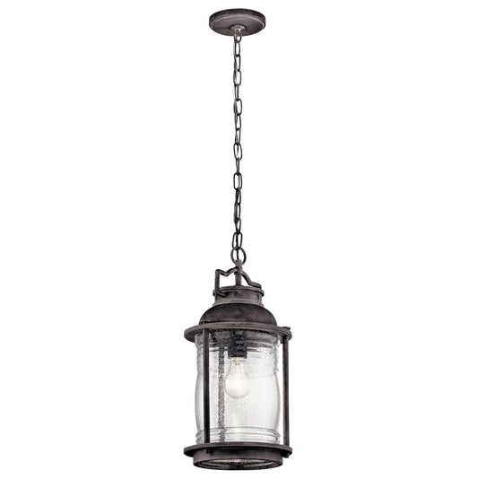 KICHLER 49572WZC Ashland Bay 1 Light Pendant Weathered Zinc