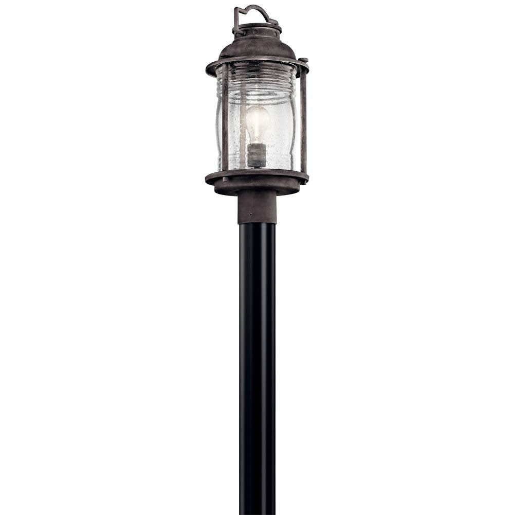 KICHLER 49573WZC Ashland Bay 1 Light Post Light Weathered Zinc