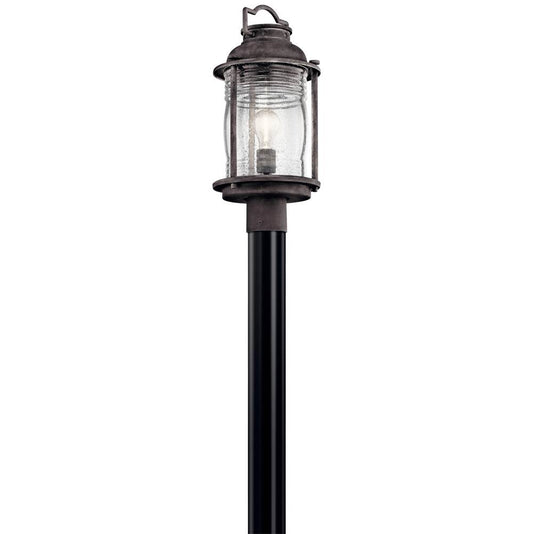 KICHLER 49573WZC Ashland Bay 1 Light Post Light Weathered Zinc