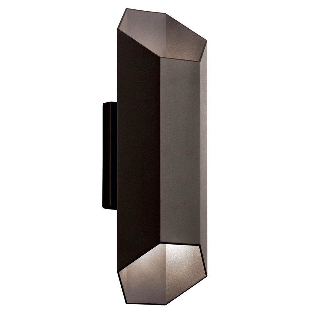 KICHLER 49608AZTLED Estella 16.5" LED Wall Light Textured Architectural Bronze