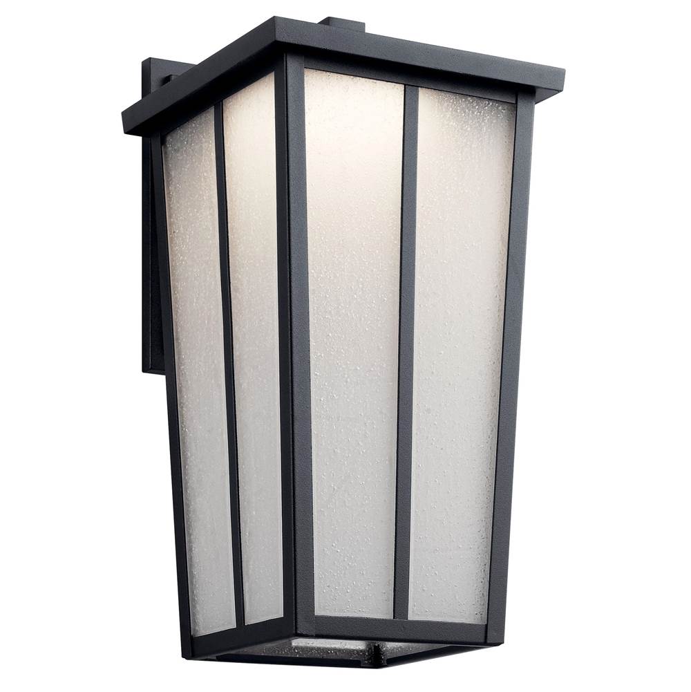 KICHLER 49624BKTLED Amber Valley 17.25" LED Wall Light Textured Black