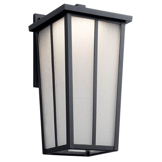 KICHLER 49624BKTLED Amber Valley 17.25" LED Wall Light Textured Black