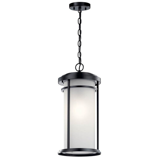 KICHLER 49689BK Toman 21.25" 1 Light Pendant Black