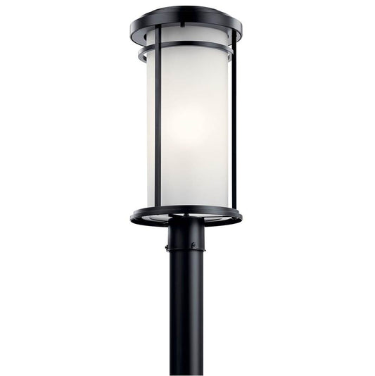 KICHLER 49690BK Toman 1 Light Post Mount Black