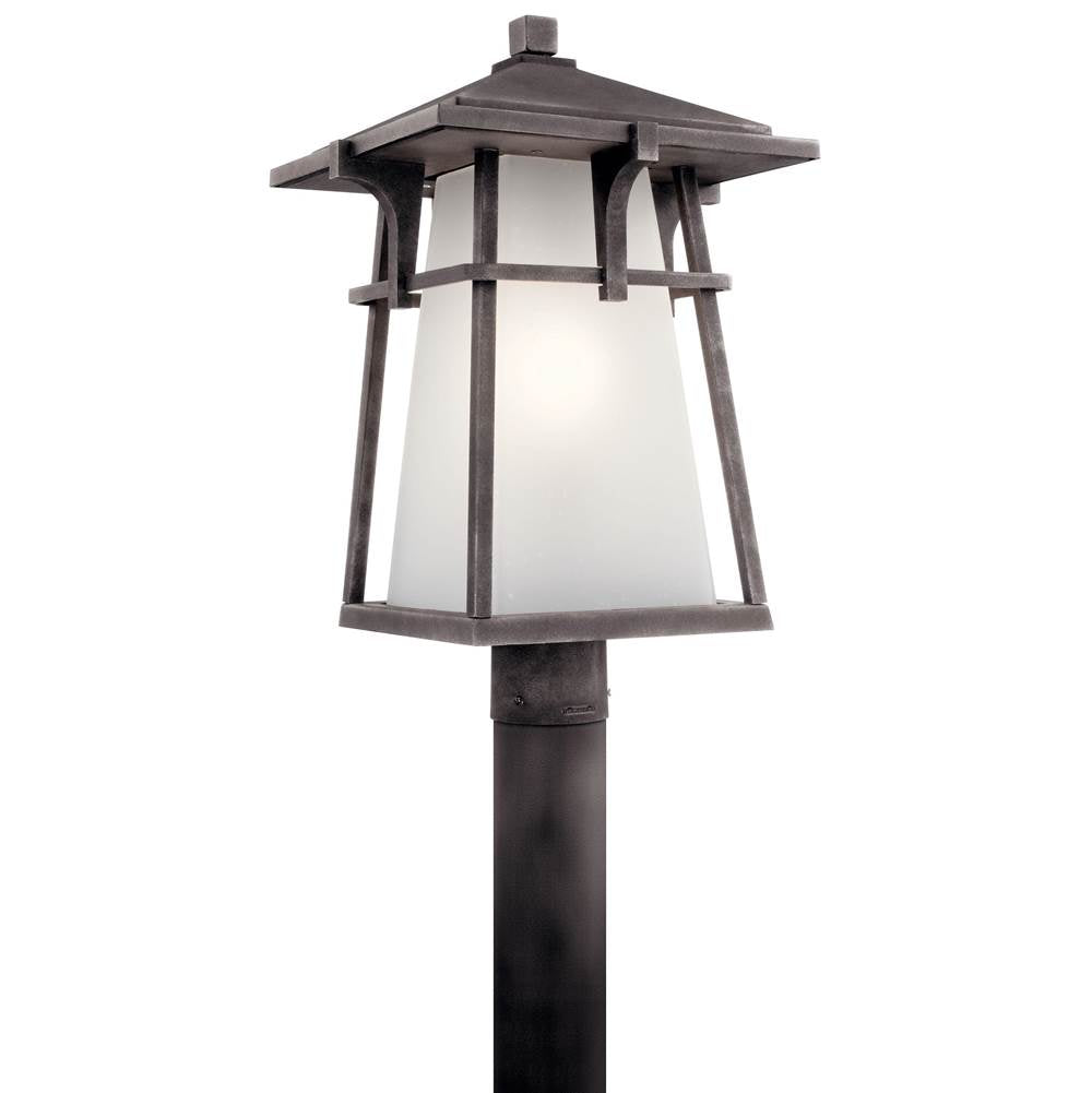 KICHLER 49724WZC Beckett 1 Light Post Mount Weathered Zinc